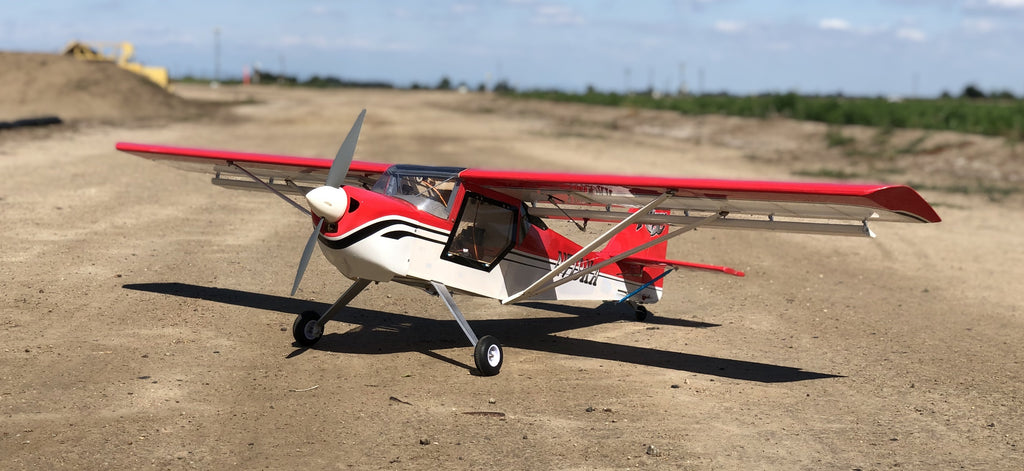 VMAR Kitfox EP ARF Kit - Red (62" Wingspan)