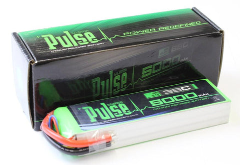 PULSE 5000mAh 3S 11.1V 35C - Lipo Battery